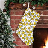 Beer design pattern Christmas Stocking
