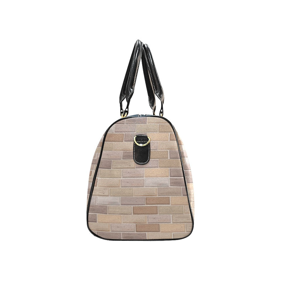 Brick Printed Pattern Print Design 01 Travel Bag