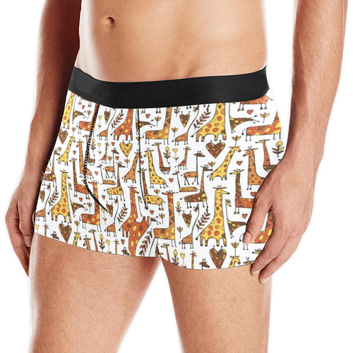 Giraffe Pattern Print Design 04 Men's All Over Print Boxer Briefs Men's Underwear