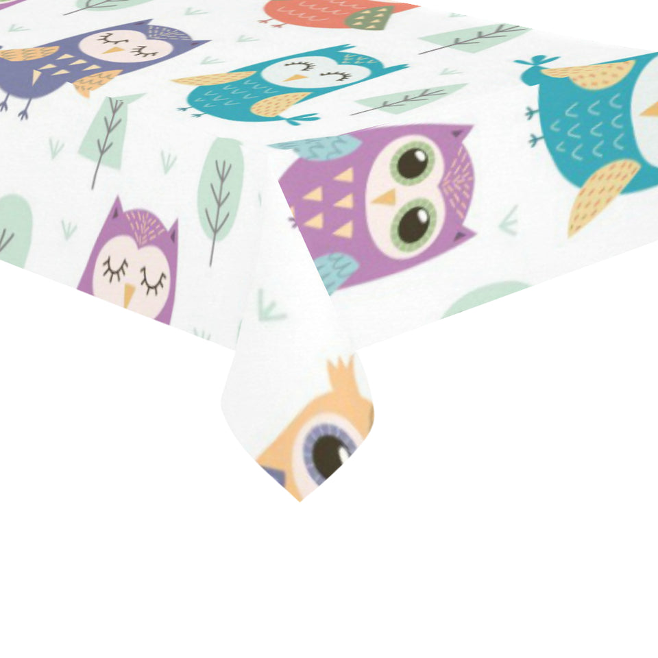 Cute owl pattern Tablecloth