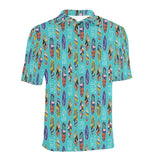 Surfboard Pattern Print Design 05 Men's All Over Print Polo Shirt