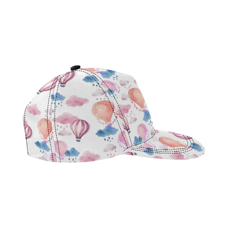 Watercolor air balloon cloud pattern All Over Print Snapback Cap