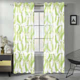Green Peas Pattern Print Design 03 Gauze Curtain