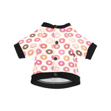 Colorful donut pattern All Over Print Pet Dog Round Neck Fuzzy Shirt