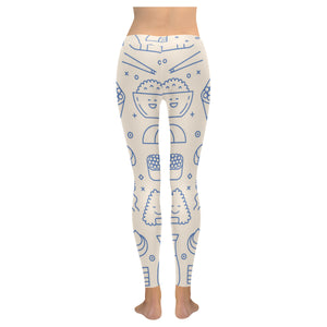Cute sushi icon pattern Women's Legging Fulfilled In US