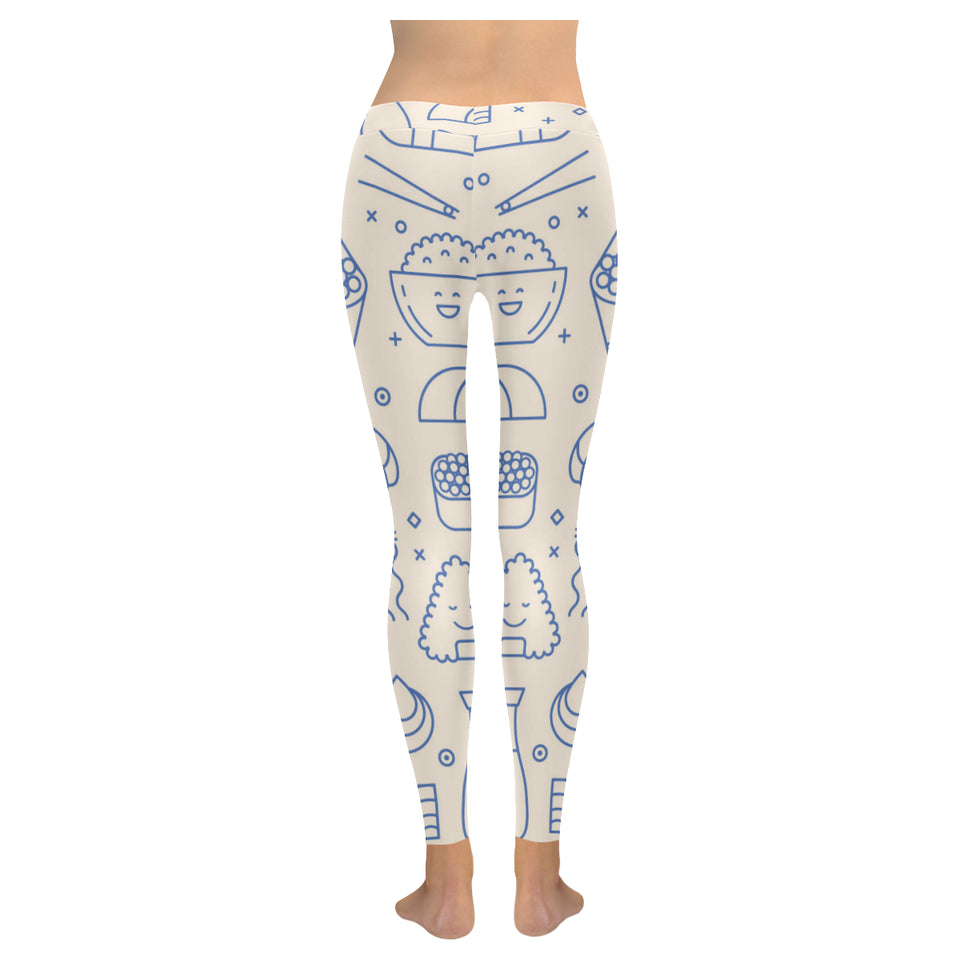 Cute sushi icon pattern Women's Legging Fulfilled In US