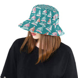 Cute sailboat pattern Unisex Bucket Hat