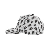 Ninja pattern plaid background All Over Print Snapback Cap