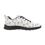 Jack Russel Pattern Print Design 04 Women's Sneaker Shoes