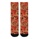 Fire flame pattern Crew Socks