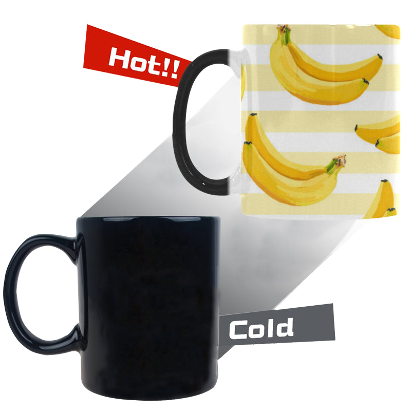 Banana pattern blackground Morphing Mug Heat Changing Mug