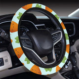 Carrot Pattern Print Design 03 Car Steering Wheel Cover