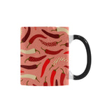 Beautiful Chili peppers pattern Morphing Mug Heat Changing Mug
