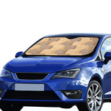 Bread Toast Pattern Print Design 04 Car Sun Shade