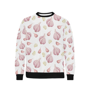 Garlic pattern Men's Crew Neck Sweatshirt