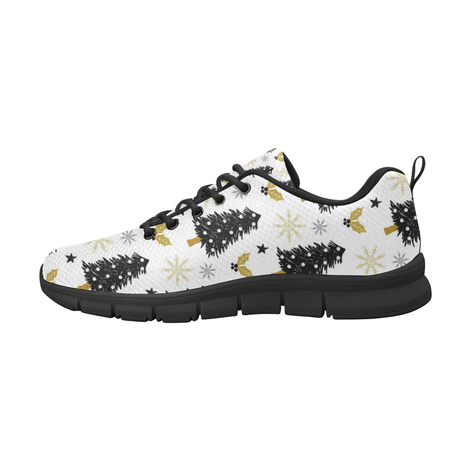 Christmas tree holly snow star pattern Men's Sneaker Shoes