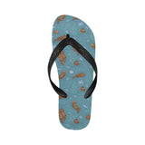 Sea otters pattern Unisex Flip Flops