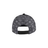 sushi pattern black background All Over Print Snapback Cap