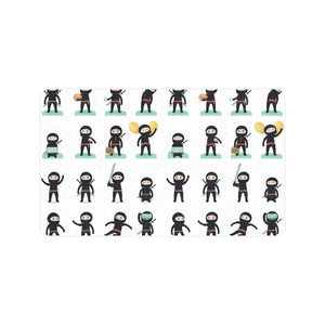 Cute ninja katana sword pattern Doormat