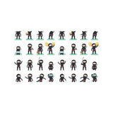 Cute ninja katana sword pattern Doormat