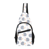 Hedgehog Pattern Print Design 04 All Over Print Chest Bag