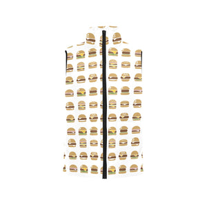 Hamburger Pattern Print Design 02 Men's Padded Vest
