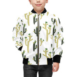 Cute cactus pattern Kids' Boys' Girls' Bomber Jacket
