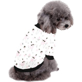 Poodle dog rose cake pattern All Over Print Pet Dog Round Neck Fuzzy Shirt