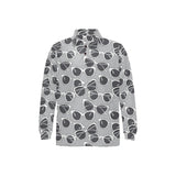 Sun Glasses Pattern Print Design 04 Men's Long Sleeve Polo Shirt