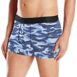 Blue camouflage pattern Men's All Over Print Boxer Briefs Men's Underwear