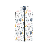 Cute sleeping sheep moon cloud pattern Women's Padded Vest