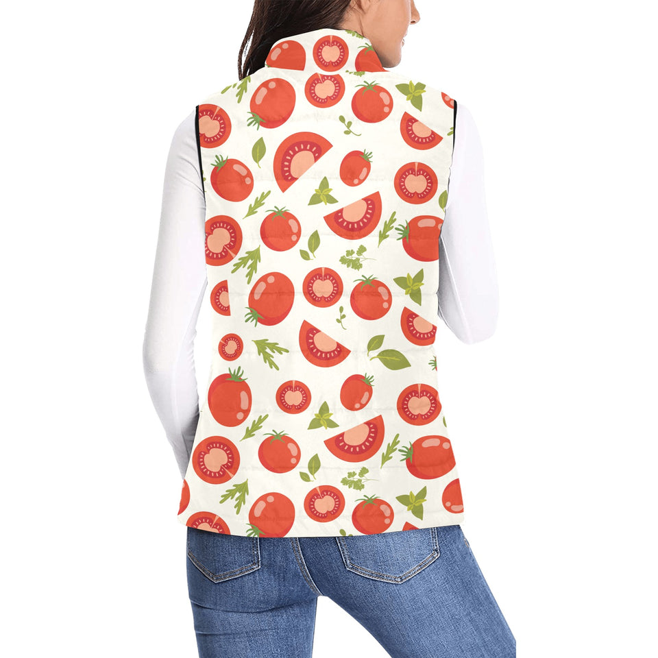 Tomato pattern Women's Padded Vest