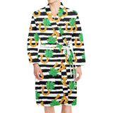 Horseshoes Pattern Print Design 01 Men's Long Sleeve Belted Night Robe