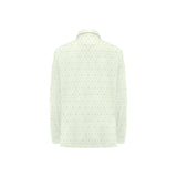 Cucumber pattern background Women's Long Sleeve Polo Shirt