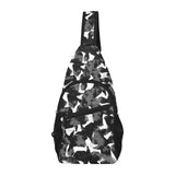 Crow illustration pattern All Over Print Chest Bag