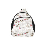 English Bulldog Pattern Print Design 01 All Over Print Chest Bag