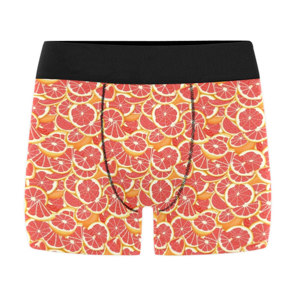 Tropical grapefruit pattern Men's All Over Print Boxer Briefs Men's Underwear