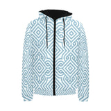 arabic pattern Men's Padded Hooded Jacket