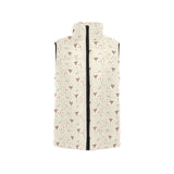 Jack Russel Pattern Print Design 02 Men's Padded Vest