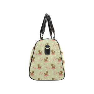 Yorkshire Terrier Pattern Print Design 01 Travel Bag