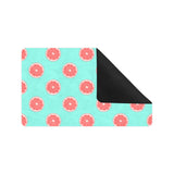 Grapefruit green background Doormat