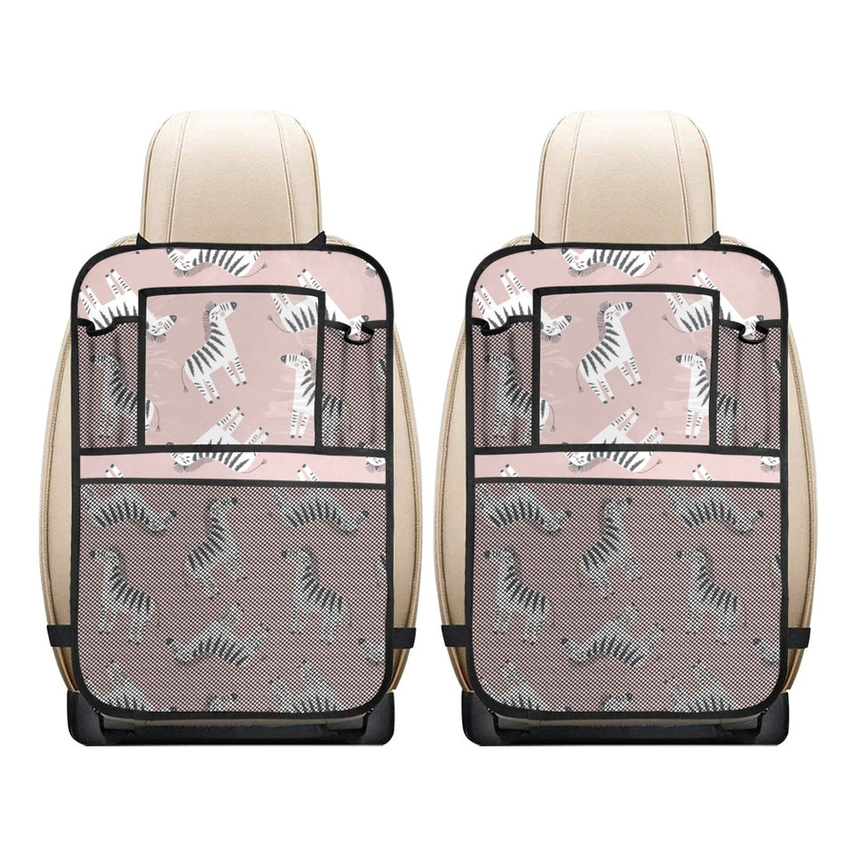 Cute zebra pattern Car Seat Back Organizer