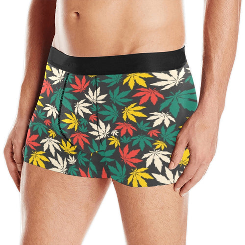 Canabis Marijuana Weed Pattern Print Design 02 Men's All Over Print Boxer Briefs Men's Underwear