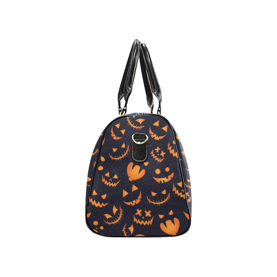 Halloween pattern Pumpkin background Travel Bag