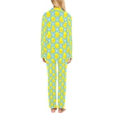 Duck Pattern Print Design 03 Women's Long Pajama Set