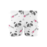 Hand Drawn faces of pandas pattern Men's Swimming Trunks