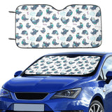 Pigeon Pattern Print Design 02 Car Sun Shade
