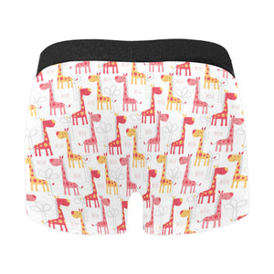 Giraffe Pattern Print Design 03 Men's All Over Print Boxer Briefs Men's Underwear