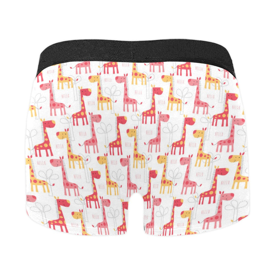 Giraffe Pattern Print Design 03 Men's All Over Print Boxer Briefs Men's Underwear