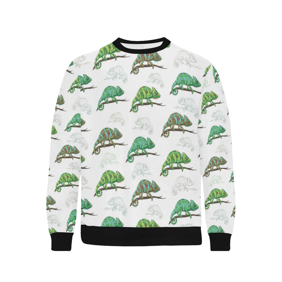 Chameleon lizard pattern Men's Crew Neck Sweatshirt